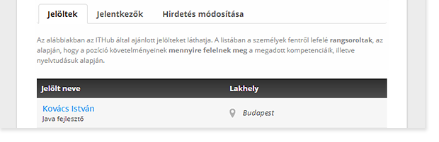 Jelöltfigyelők mentése