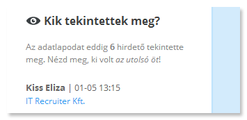 Kik tekintették meg a profilomat?